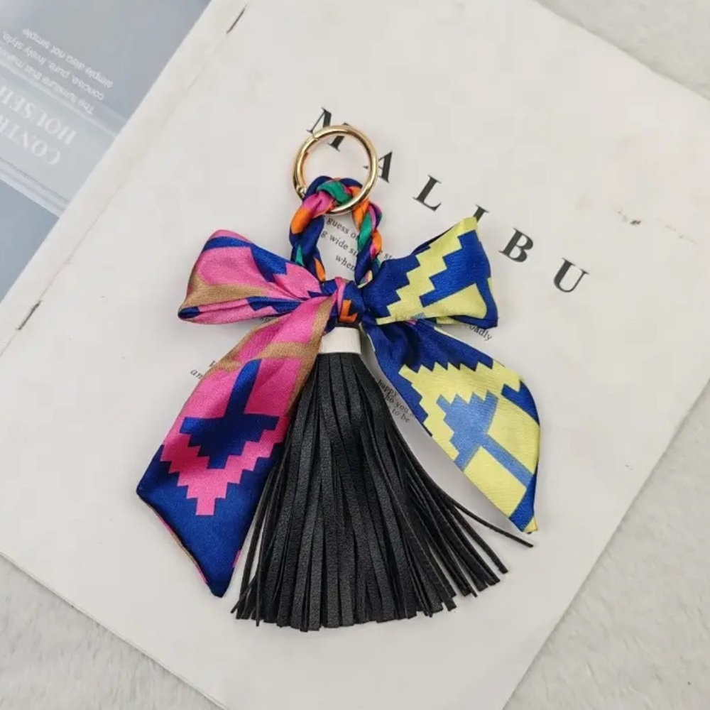 Colorful Tassel Key Holder